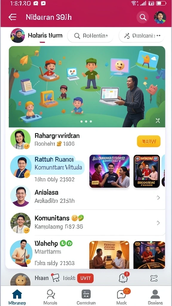 Tampilan grafis yang menawan dalam pertandingan.