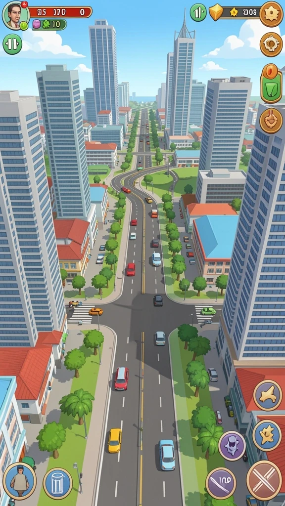 Grafis menawan yang membawa para pemain ke dunia game yang berwarna.