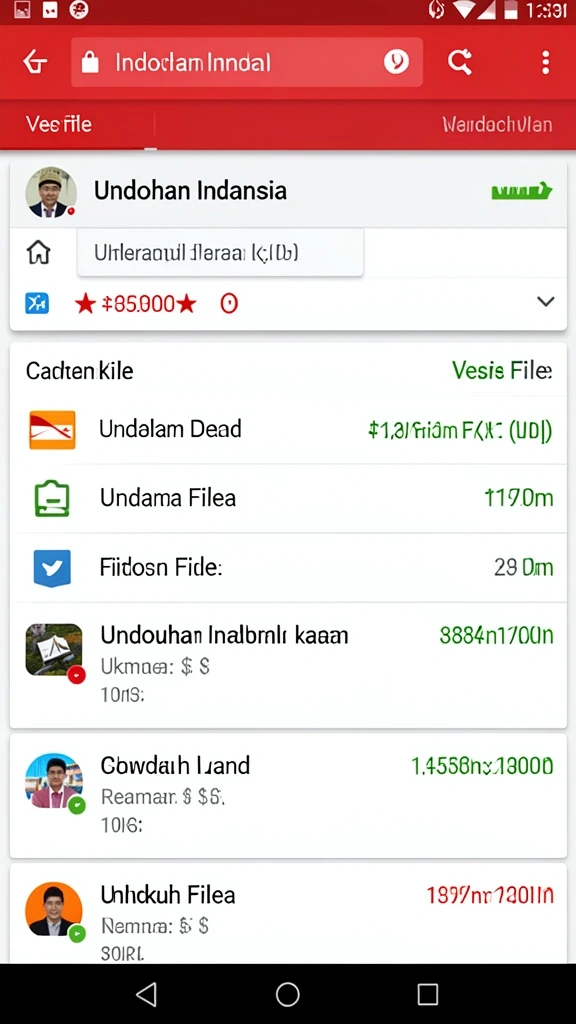 Karakter unik untuk setiap pemain.