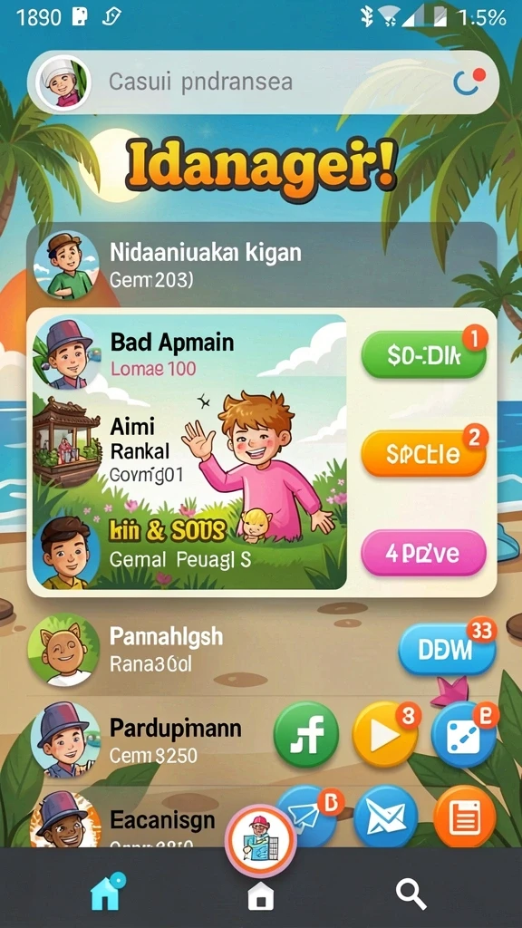Beragam pilihan karakter yang dapat dipilih.