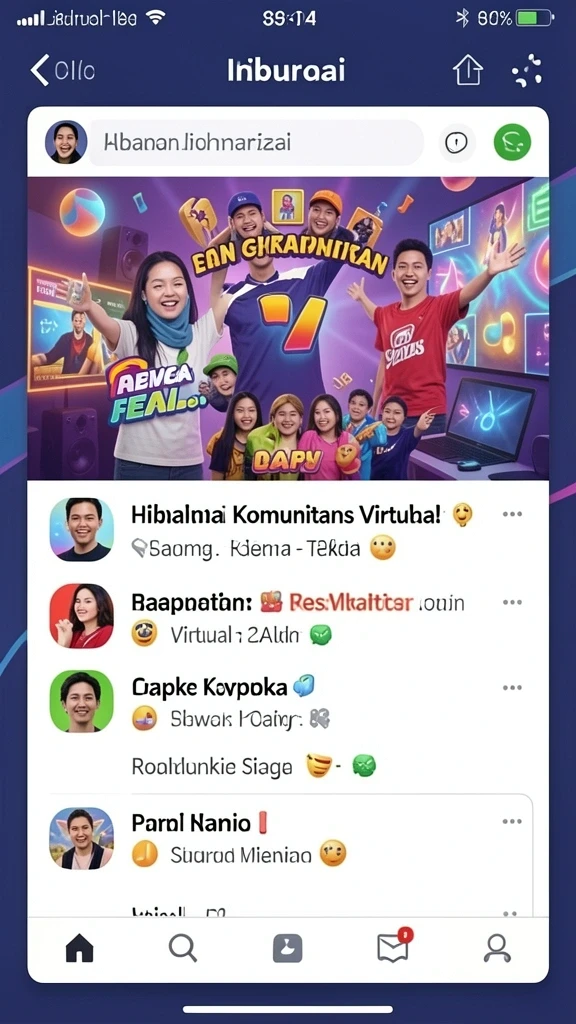 Gambar karakter avatar yang siap petualangan.