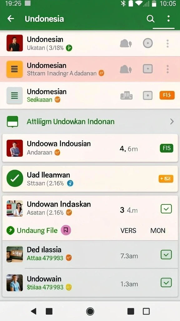 Berbagai jenis senjata untuk menangkap ikan.
