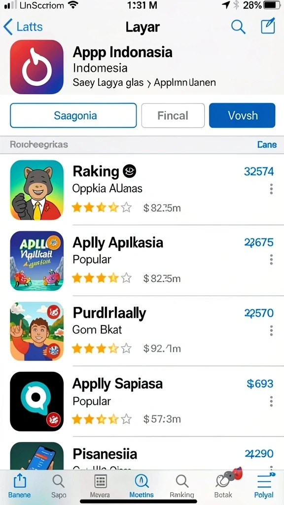 Tampilan awal yang menarik dan mudah dinavigasi.