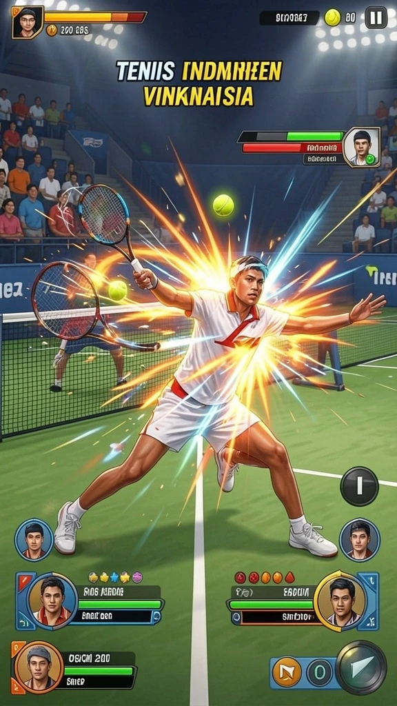 Pemandangan dalam game yang memukau.