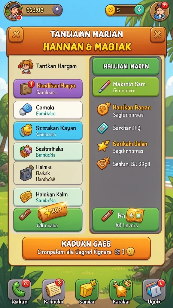 Tantangan level yang menantang dan beragam.