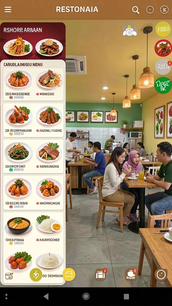 Tampilan antarmuka pengguna yang sederhana dan menarik.