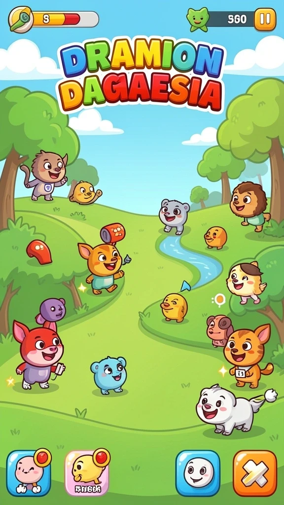 Karakter kelinci yang lucu dan penuh warna.