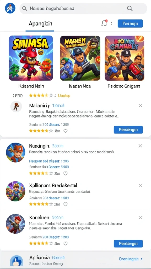 Antarmuka pengguna yang intuitif dan menarik.