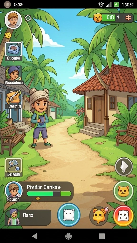 Tampilan utama MEGASLOTO dengan berbagai slot menarik.