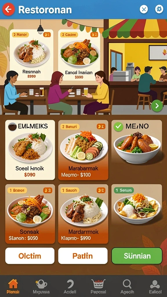 Tampilan antarmuka yang menarik dan mudah digunakan.