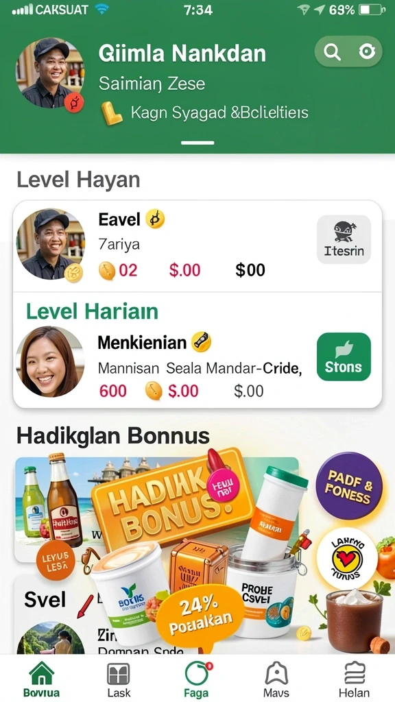 Tampilan antarmuka yang intuitif dan menarik.