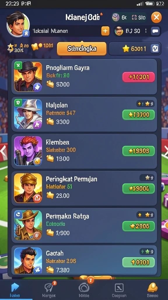 Tampilan antarmuka yang menarik dan intuitif.