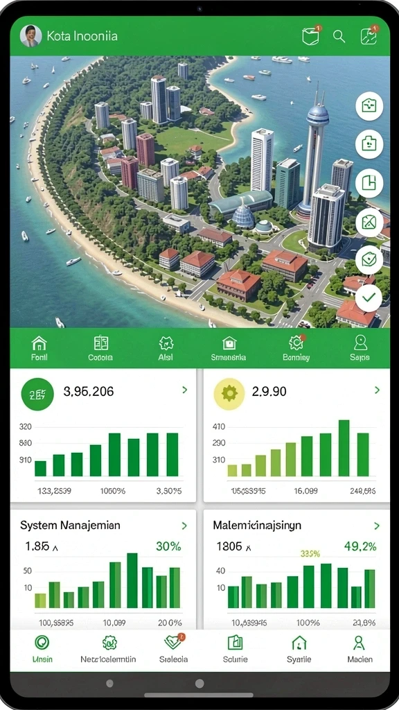 Tampilan awal aplikasi SATU77 yang menarik.