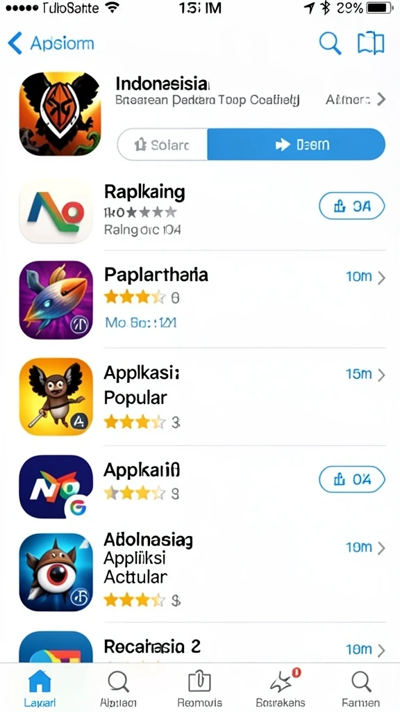 Beragam permainan menarik dan menantang.