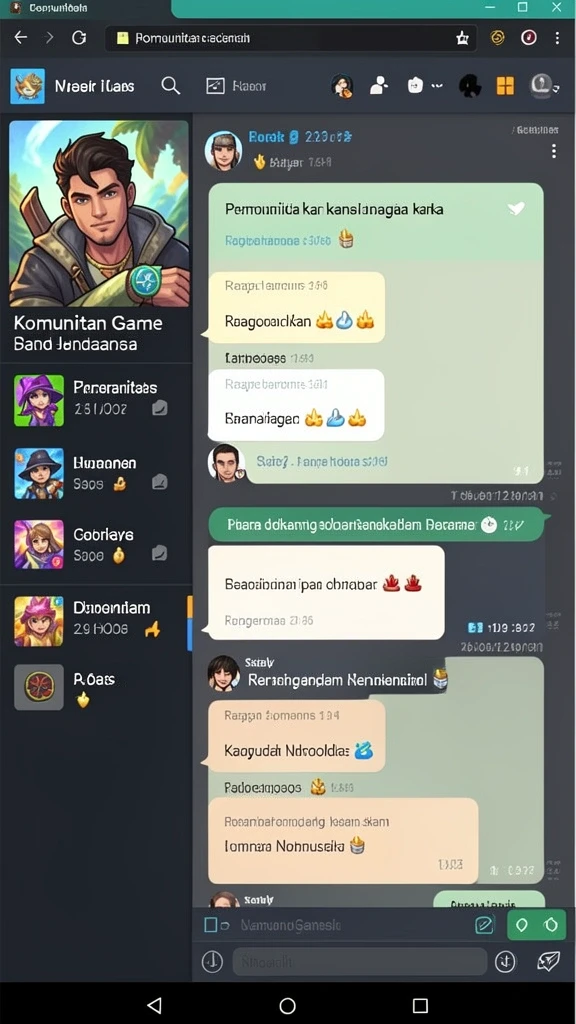 Tampilan awal permainan yang menarik.
