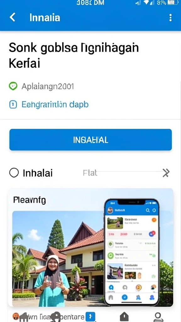 Tampilan antarmuka VC55 yang sederhana dan user-friendly.