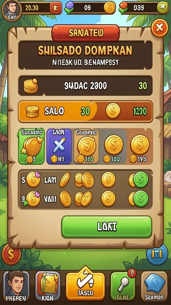 Tampilan awal game yang menarik dan user-friendly.