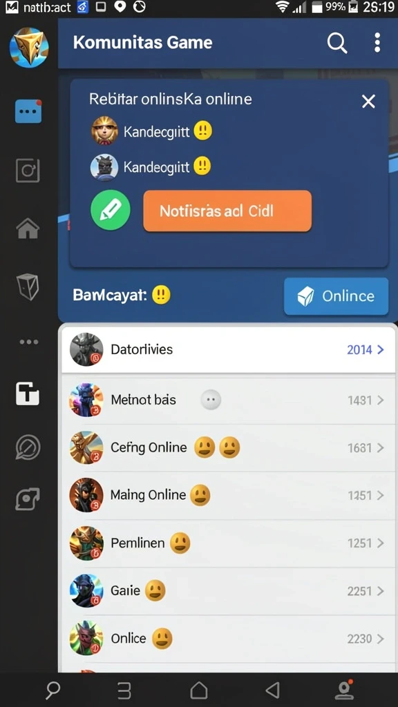 Tampilan antarmuka yang modern dan menarik.